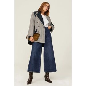 VERONICA BEARD Checked Dickey Blazer